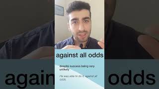 Daily Words pt.2 | Against all odds معنی