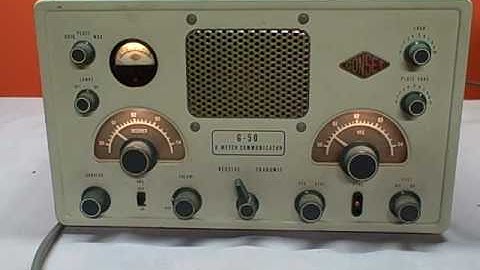 Gonset G 50 6 meter am Communicator Demo
