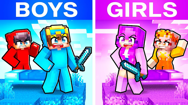 BOYS vs GIRLS Bedwars In Minecraft!