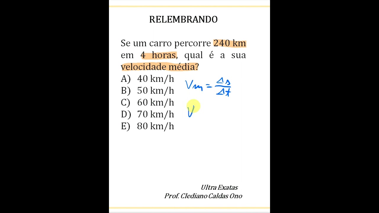 RELEMBRANDO! QUAL É A VELOCIDADE MÉDIA DO CARRO? #shorts