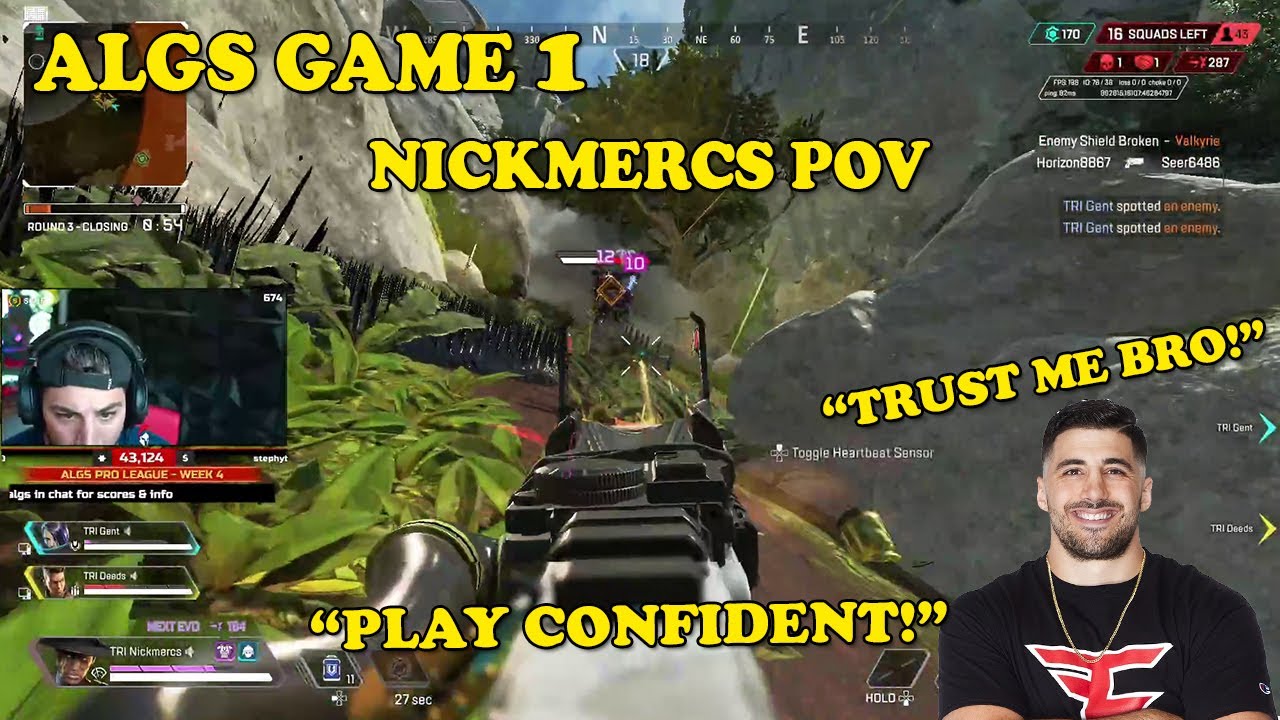 NICKMERCS GOES OFF AS HIS FIRST EVER IGL GAME FOR TRIPODS ON ALGS - YouTube