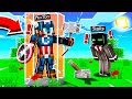 TURNED into CAPTAIN AMERICA in CAMP MINECRAFT