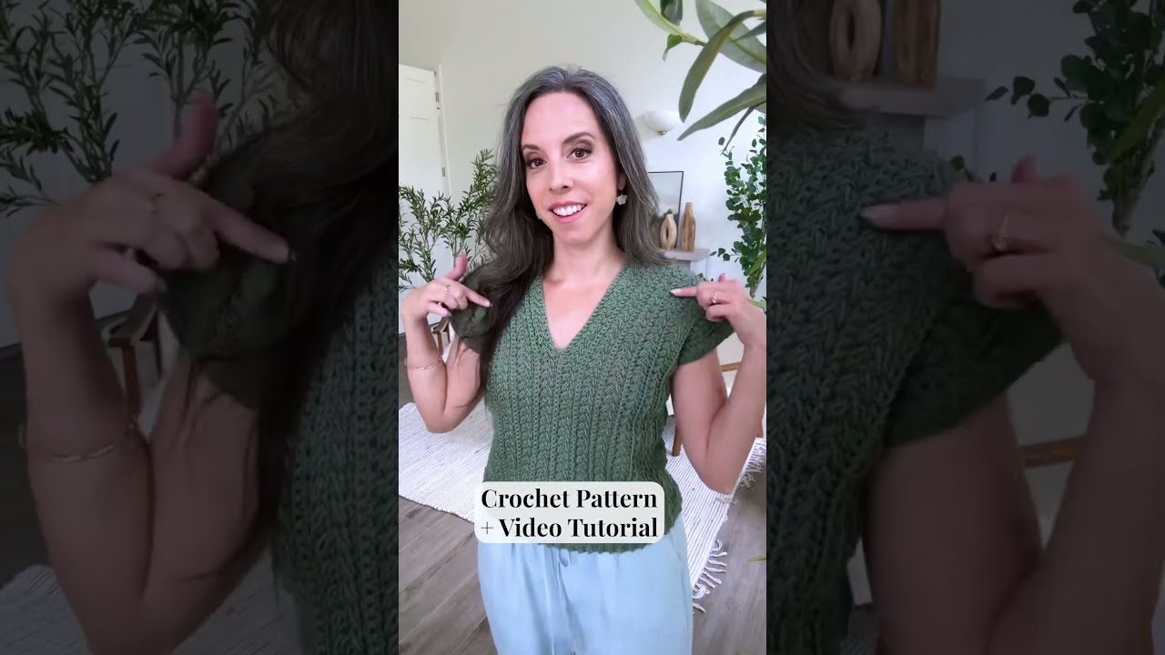 Super EASY Braided Wheat Stitch Summer Top Pattern Make In 4 Different Yarn Weights 