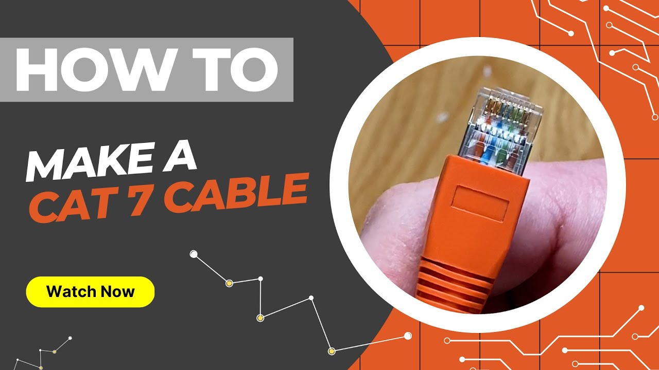 How To Make a Shielded Cat 7 / Cat 6a Ethernet Patch Cable with an RJ45 ...