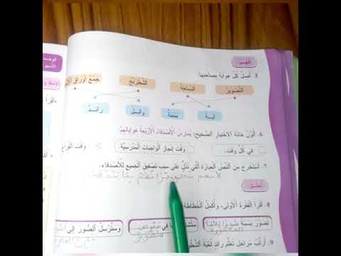 الهواة الاربعة الصفحات 100 و 101 و 102 من كتاب المفيد في اللغة العربية
