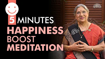5 Minute Guided Meditation on Happiness | Boost Your Happiness Level | Nispand