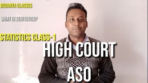 HIGH COURT ASO (MATHS CLASS) STATISTICS-1