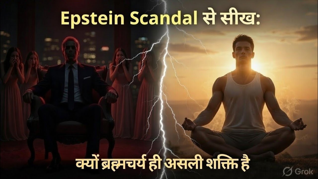Epstein Scandal से सीख: क्यों ब्रह्मचर्य ही असली शक्ति है?Desire vs Discipline ||#brahmacharya
