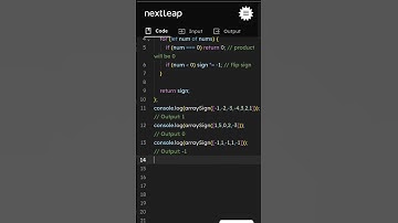 Sign of the Product of an Array | JavaScript Solution | LeetCode Easy Explained