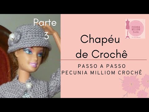 Crochê Barbie - Vestido Retrô de Crochê Para Barbie Por Pecunia Milliom 