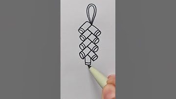 Draw firecrackers with four "persons"
