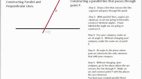Constructing Parallel and Perpendicular Lines part 1/2