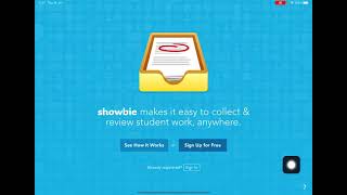 Sign in to Showbie on an app