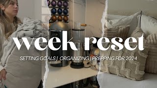 ✨ WEEK RESET: cleaning, making goals, and setting a fresh start for 2024 🧚‍♀️