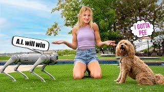 A.I. dog VS Real dog! Loser goes to the pound!