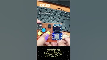 Starwars 🛸 Game 🚀 di Wemos D1 Mini #iot #games #starwars #wemos #arduino #esp32 #programming #oled
