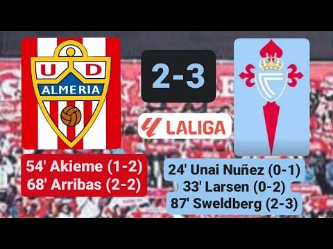 LaLiga J-4 Almería 2-3 Celta Vigo #almeria #laliga #laligaeasports #celtavigo LaLiga J-4 Almería 2-3 Celta Vigo #almeria #laliga #laligaeasports #celtavigo Thumbnail
