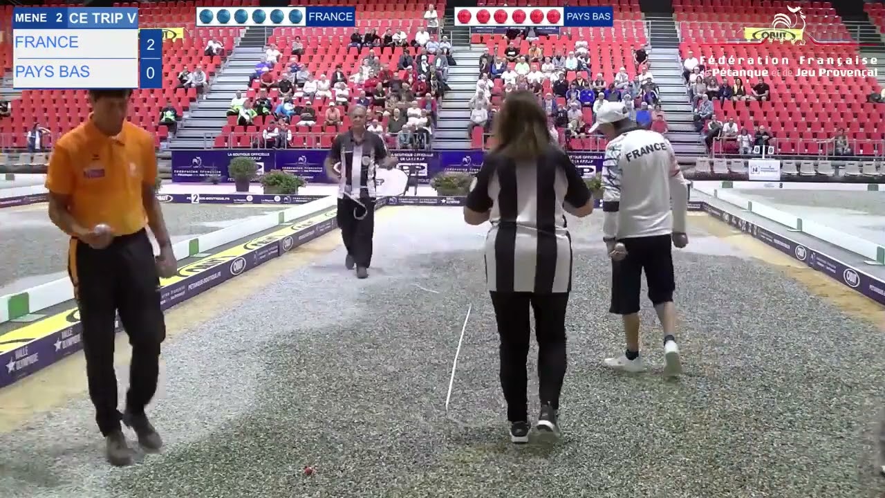 France/Pays-Bas - Demi-Finale Championnats d'Europe Albertville 2023 Pétanque