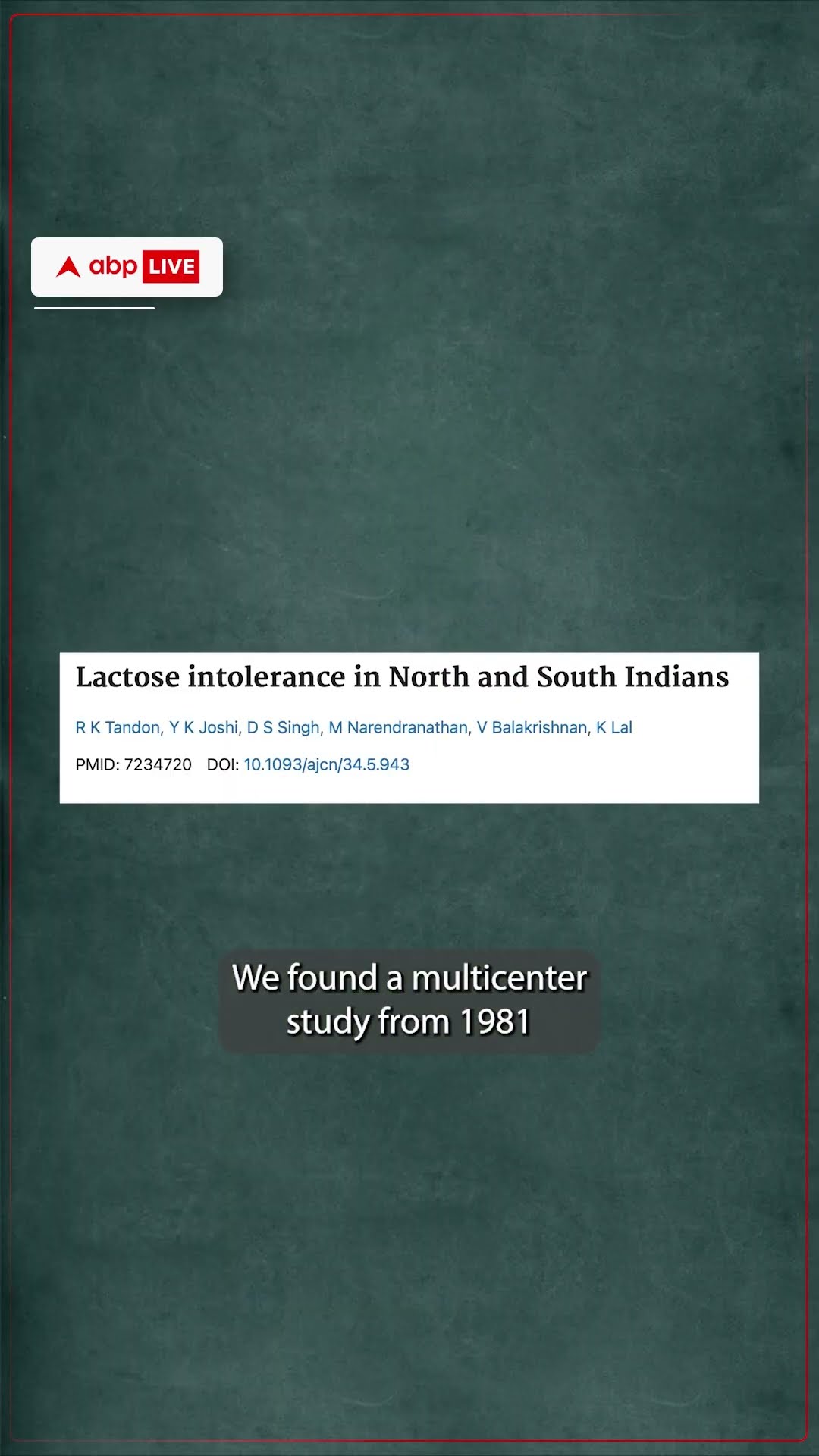 South Indians are Lactose Intolerant whereas North Indians are not. ABP LIVE
