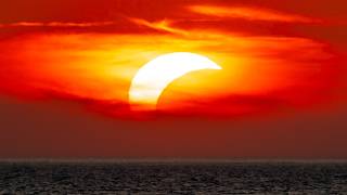 SOLAR ECLIPSE 2026 - Setting Into the Sea - Croatia