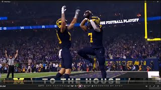 Donovan Edwards | michigan | 2nd TD in college football national championship game 2024