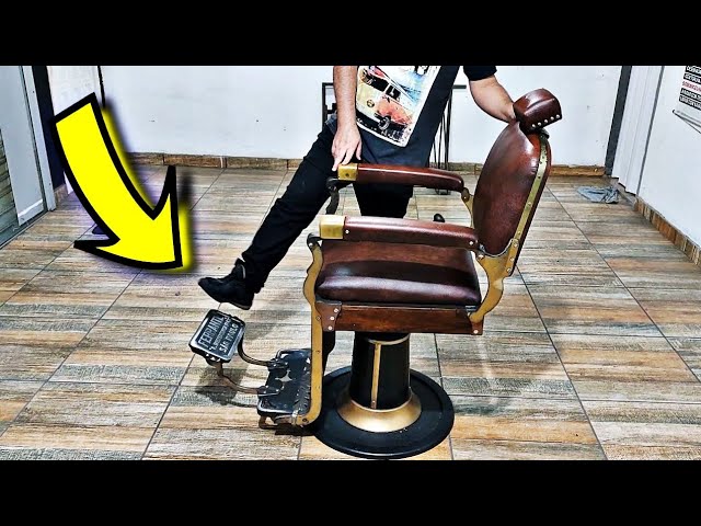 LC Barbearia - Cadeira para Barbeiro Ferrante, esse modelo é o