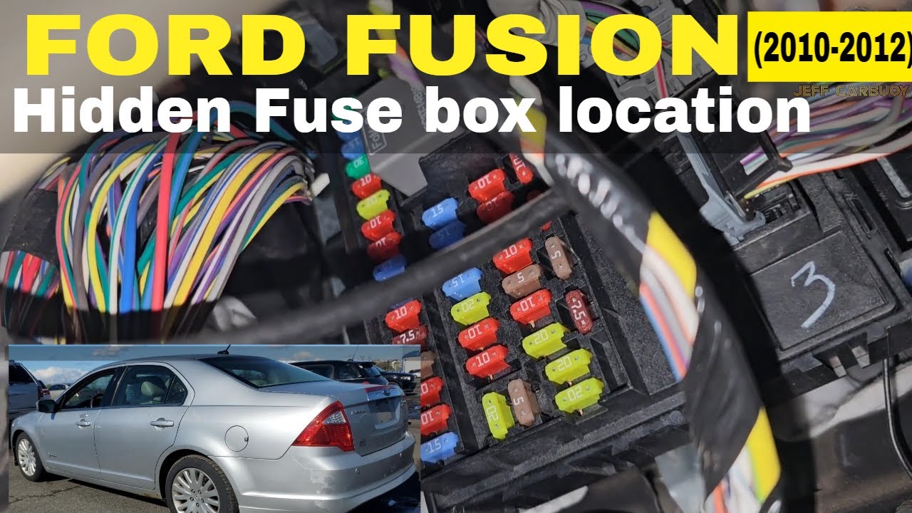 2010 ford fusion cigarette lighter fuse location Ford Fusion Hybrid Fuse Box Location & Diagram