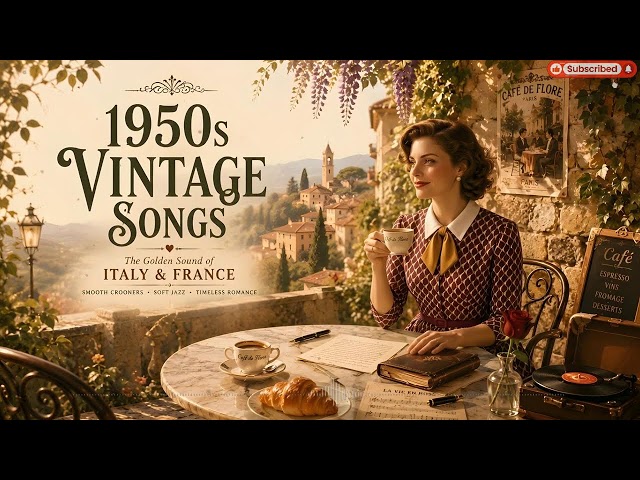Golden Age Crooner Music 🎶 Vintage Songs Inspired by 1950s Europe