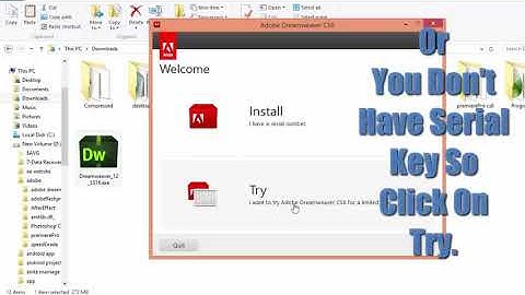 Download And Install Adobe Dreamweaver  cc
