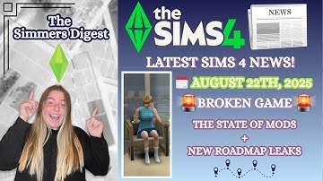 🚨 The State of Sims 4 Mods After Update + 2025 Roadmap & New Expansion Leak! 🌟