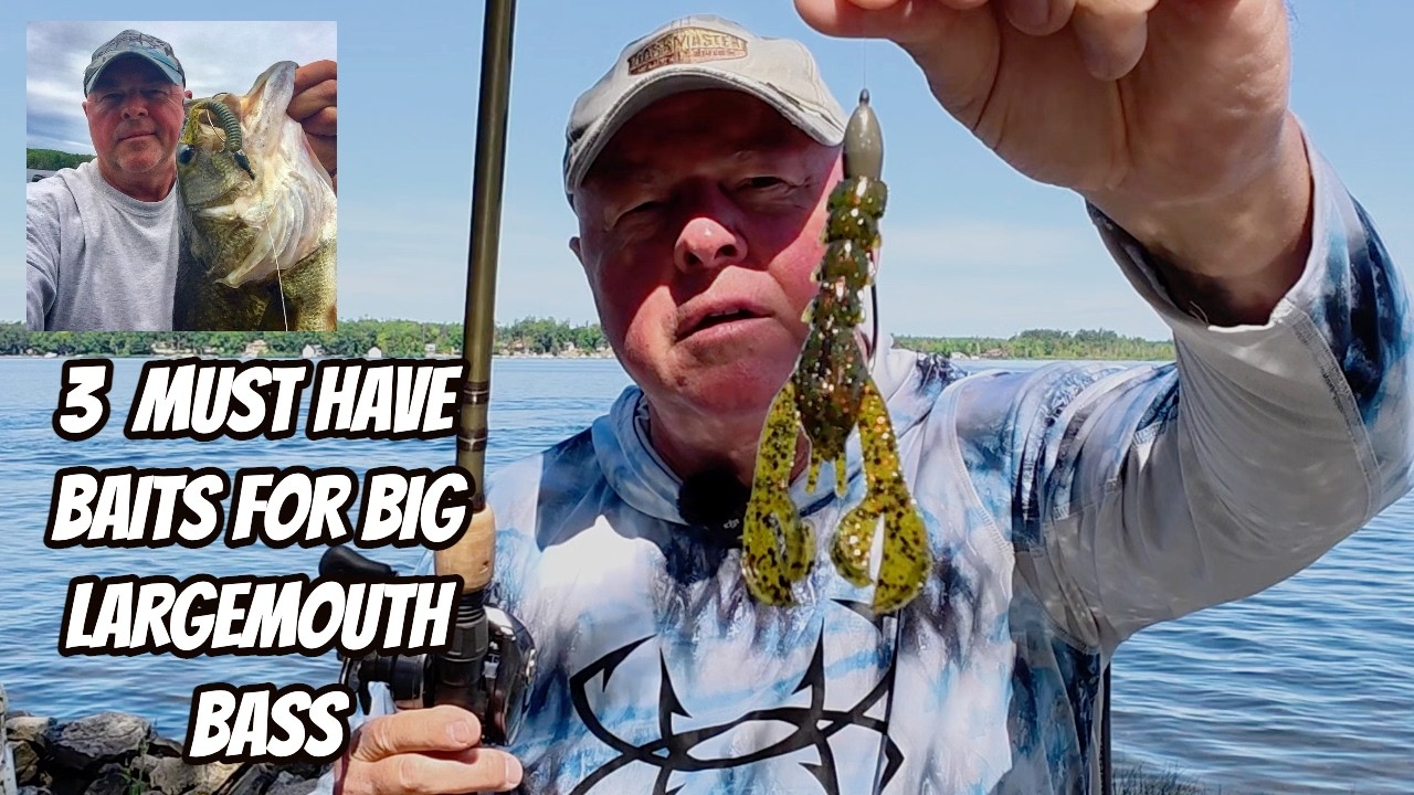3 MUST HAVE BAITS FOR BIG LARGEMOUTH BASS