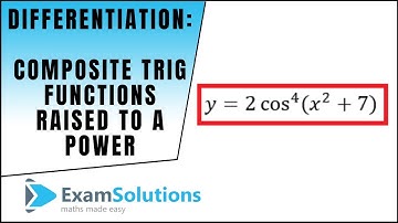 How to differentiate Composite Trig. functions raised to a power (part 1) : ExamSolutions
