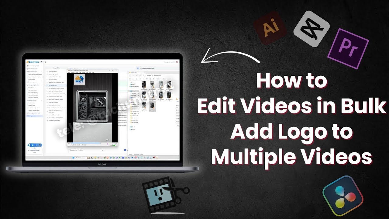 How to Batch Edit Videos | Add Logo to Multiple Videos - YouTube