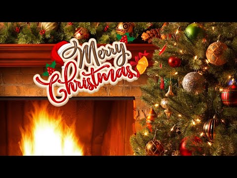 Christmas Fireplace Music🔥Relaxing Christmas music 🎄Cozy Fireplace 4K #fireplace #christmasfireplace