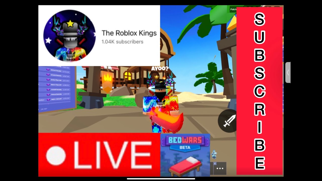 Grinding for XU’ROT kit live (Roblox Bedwars) - YouTube