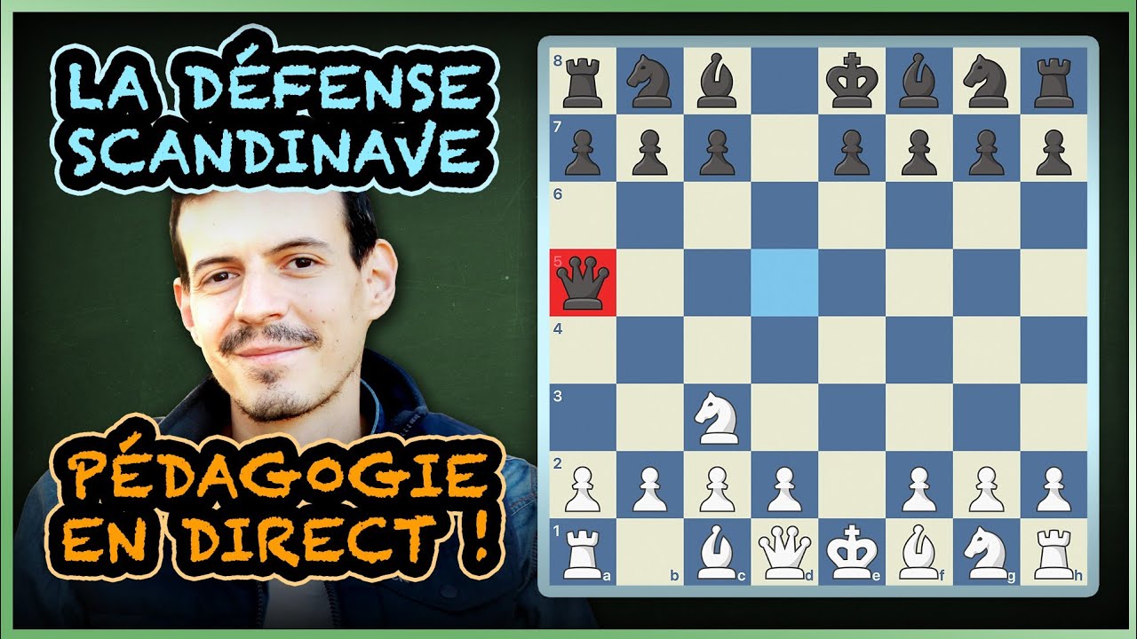 J'explique comment jouer ma Scandinave Da5 en parties pédagogiques