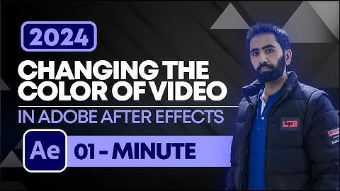 How to Change the Color of Video in After Effects 2024 | After Effects Tutorials | Any Motion Pro