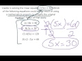 Simplifying Equations and Operations