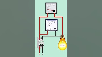 Ampere meter and Voltmeter Connection #shorts #ytshorts#electrical
