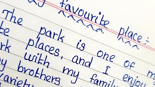 My favorite place paragraph writing |100 words paragraph writing in English