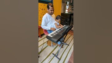 The baby is playing piano for the 1st time. #cutebaby #kidsvideo #cute #baby