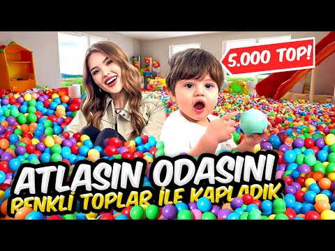 ATLASIN ODASINI BİNLERCE RENKLİ TOPLA DOLDURDUM !