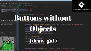 GameMaker Studio 2: Buttons in the GUI Layer (no objects)
