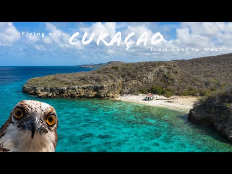Flying over Curaçao from East to West  8 hours - Amazing Aerial Scenery & Soothing Style