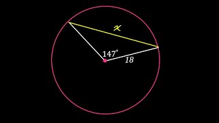 Find the Chord Given Central Angle and Radius
