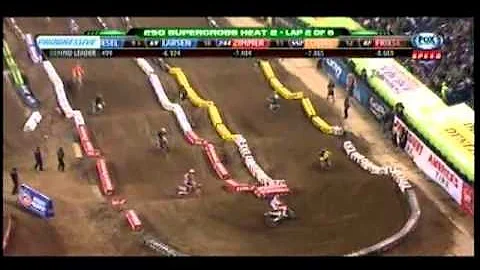 Wil Hahn BIG Mistake Indianapolis Supercross 2013 RD11