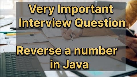 Very important Java interview question - Reverse a number in Java #javaprogramming