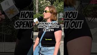 How much do you spend on a night out in NYC? #nyc #streetquiz #shorts