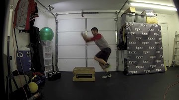 Plyometric Exercise - Single Leg Box Jumps