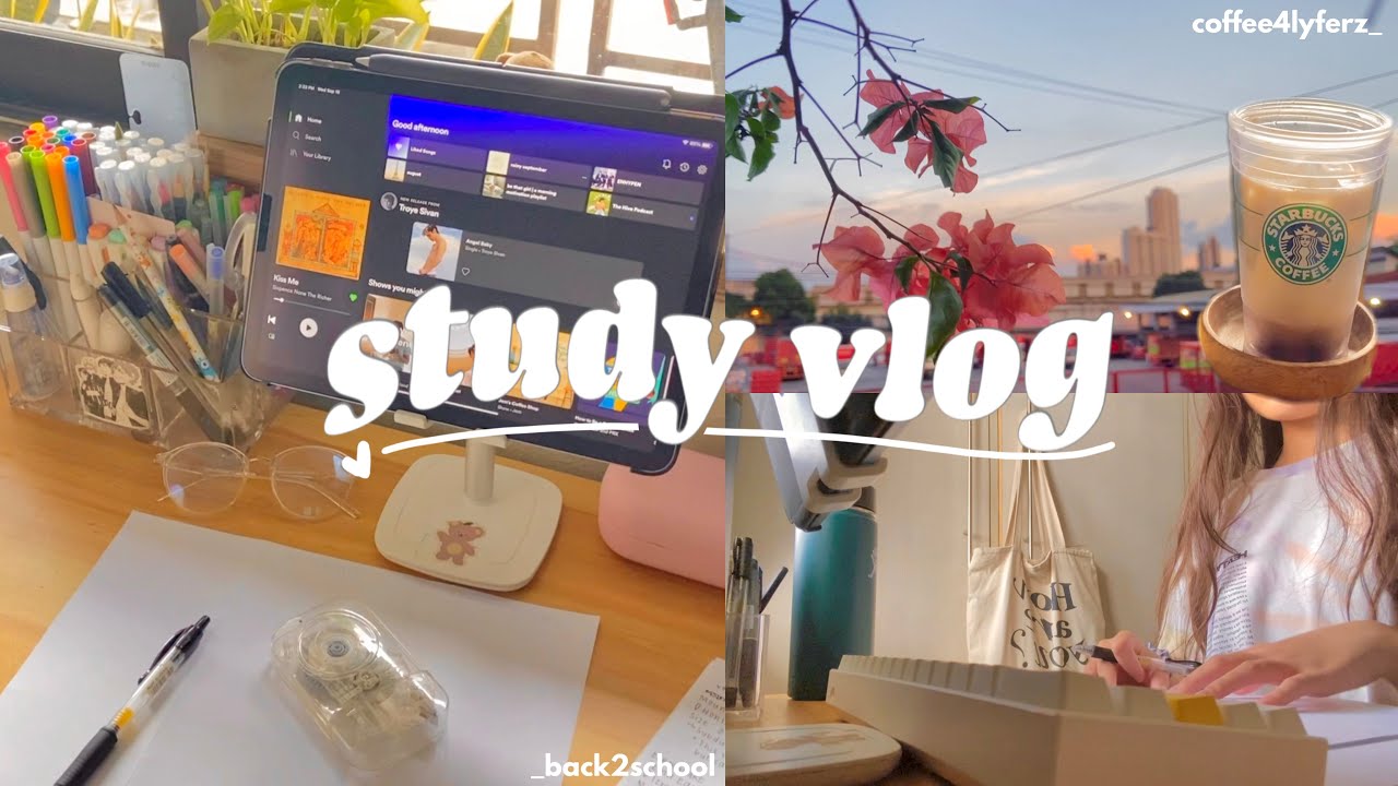 [ study vlog ] back to (online) school .. again 🥲 — jhs diaries 🌷 - YouTube